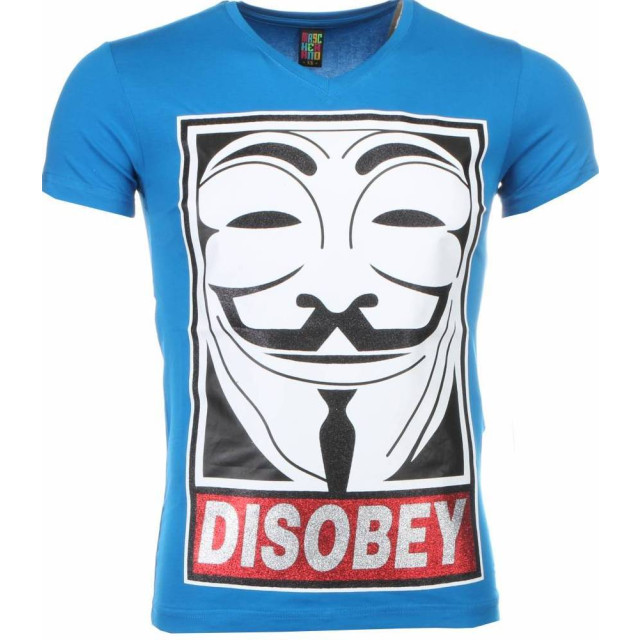 Local Fanatic T-shirt anonymous disobey print 2301B large