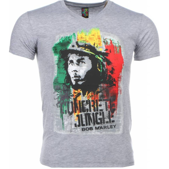 Local Fanatic T-shirt bob marley concrete jungle print 1406G large