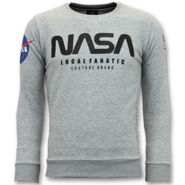 Local Fanatic Sweater nasa american flag 11-6412G large