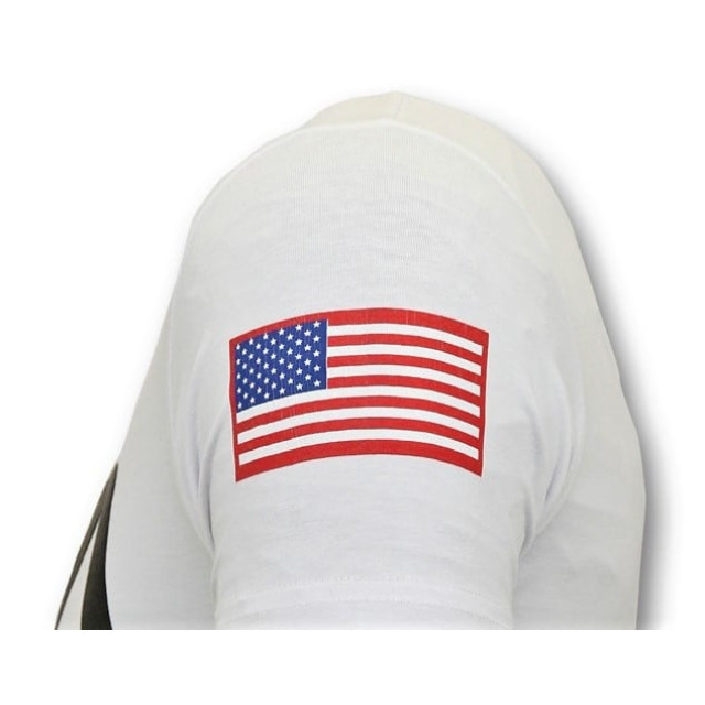 Local Fanatic T-shirt met opdruk nasa american flag shirt 11-6395W large