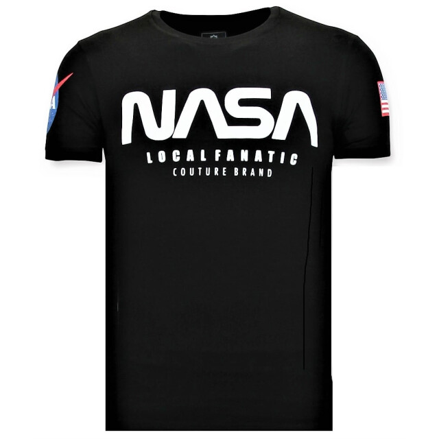 Local Fanatic Bedrukte t-shirt nasa american flag shirt 11-6395Z large