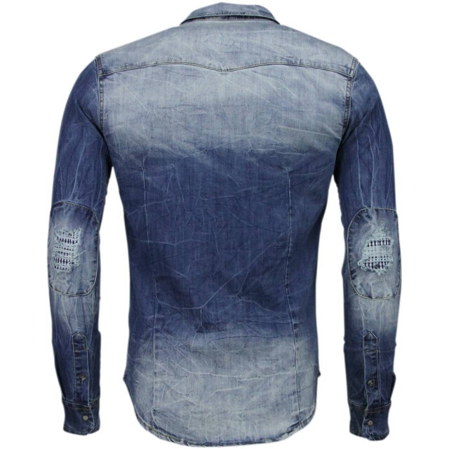 Enos Denim slim fit lange mouwen CJ-L-9020 large