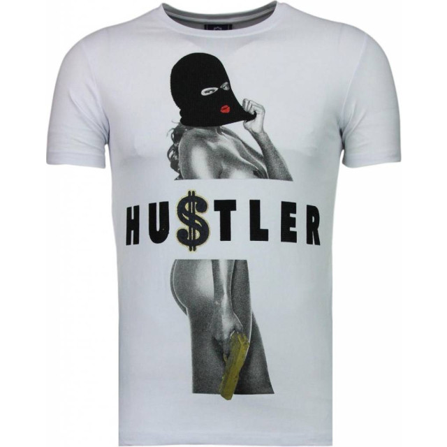 Local Fanatic Hustler rhinestone t-shirt 5087W large