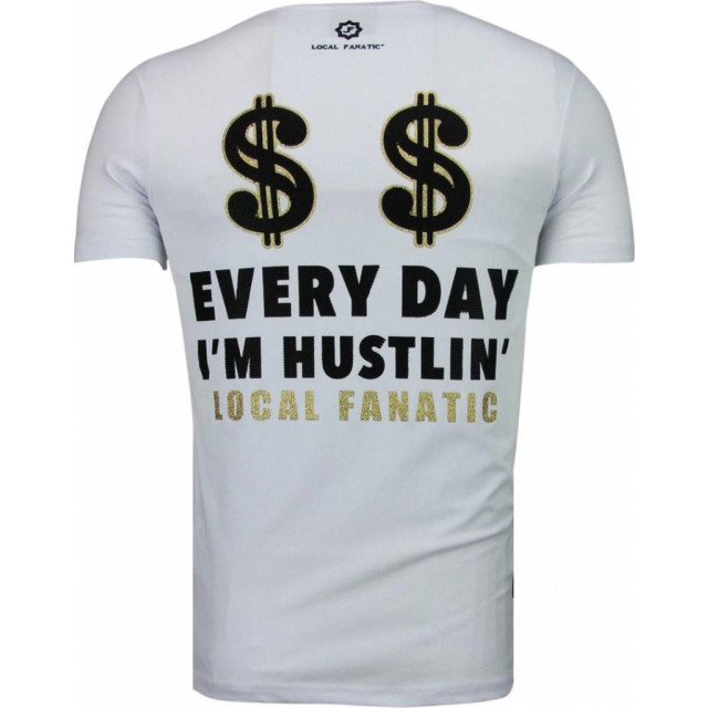 Local Fanatic Hustler rhinestone t-shirt 5087W large