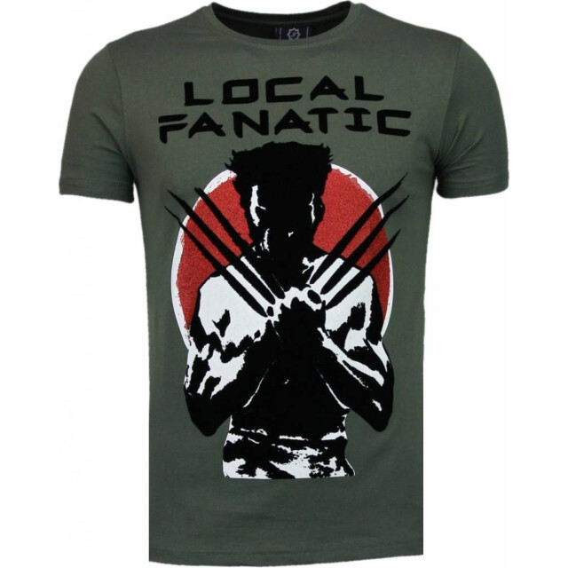 Local Fanatic Wolverine flock t-shirt 5089G large