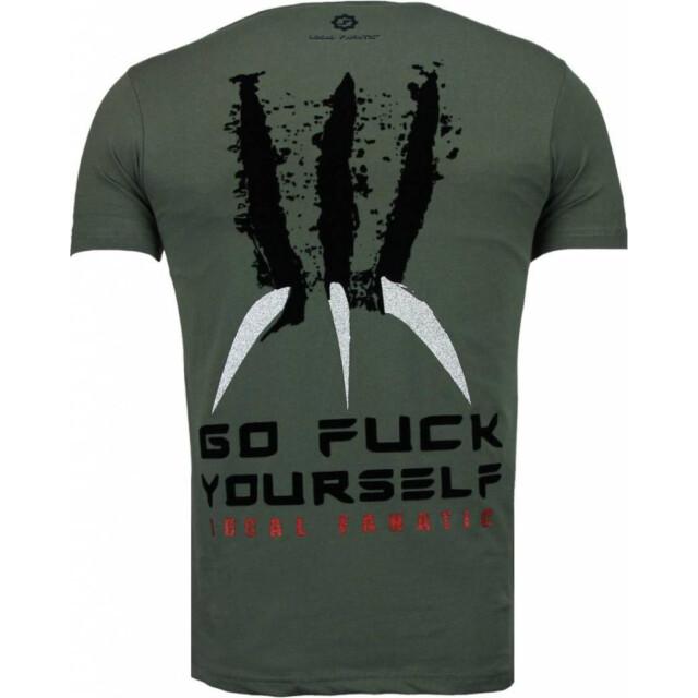 Local Fanatic Wolverine flock t-shirt 5089G large