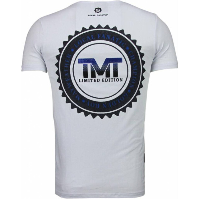 Local Fanatic Golden boy mayweather rhinestone t-shirt 5092W large