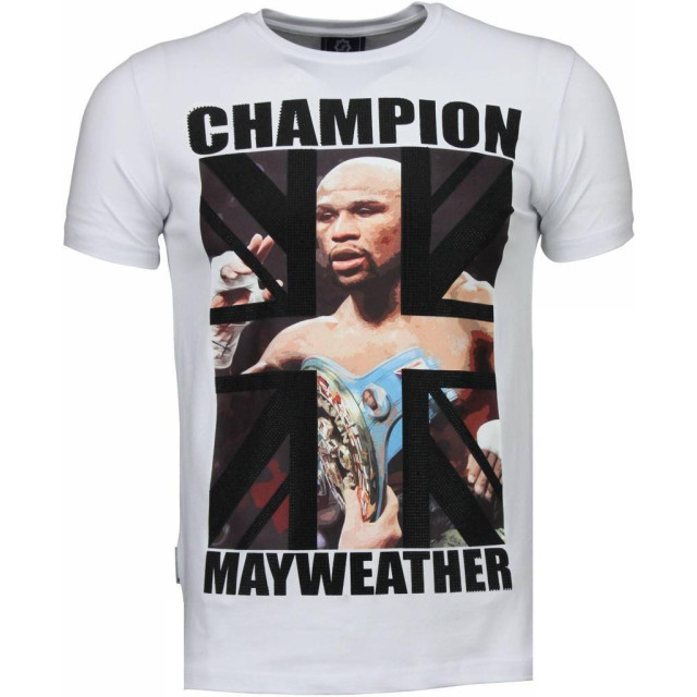 Local Fanatic Mayweather rhinestone t-shirt 4780W large