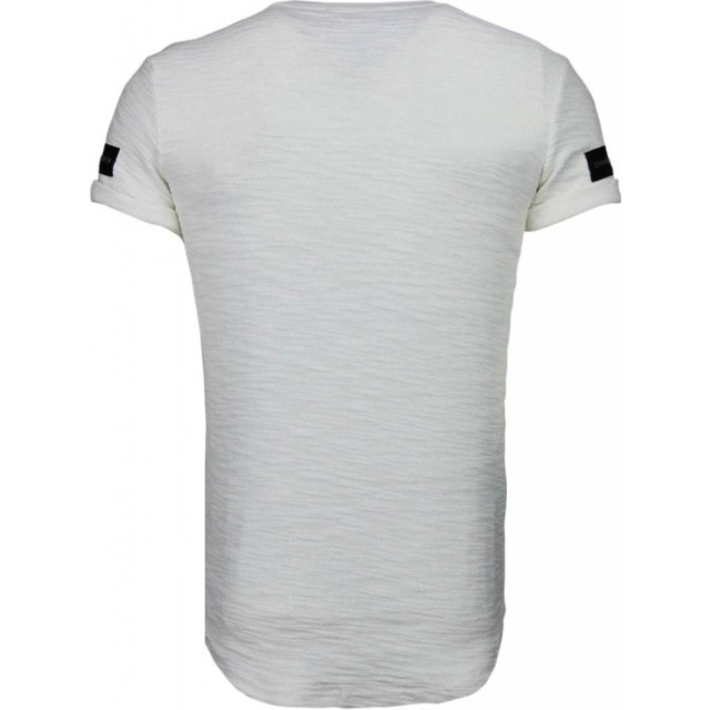 Justing Zipped chest t-shirt T09149W large