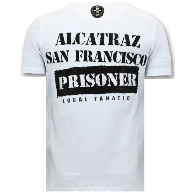 Local Fanatic T-shirt alcatraz prisoner 11-6385W large