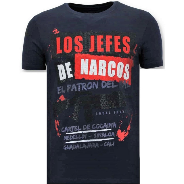 Local Fanatic T-shirt los jefes de narcos 11-6372B large