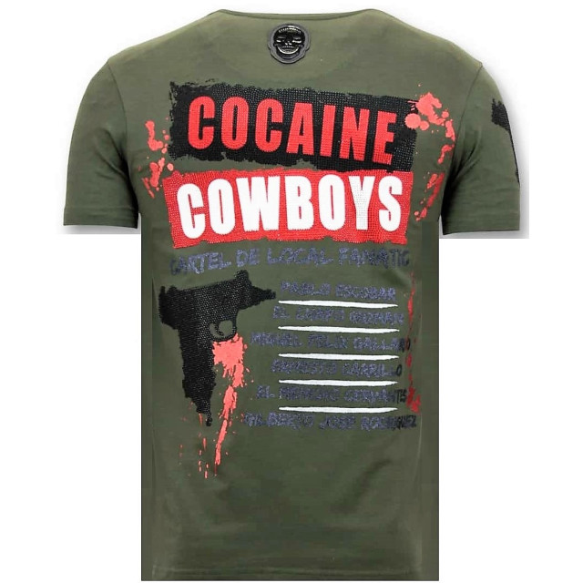 Local Fanatic T-shirt rhinestone los jefes de narcos 11-6372G large