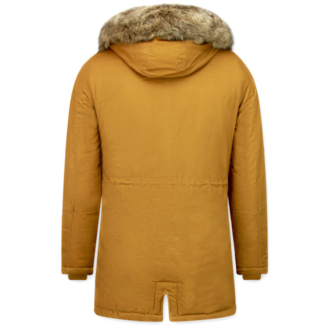 Enos Lange winterjas met faux bontkraag CA-7023GL | CA-7105GL large