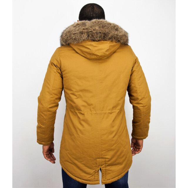 Enos Lange winterjas met faux bontkraag CA-7023GL | CA-7105GL large