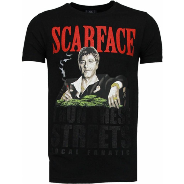 Local Fanatic Scarface boss rhinestone t-shirt 5093Z large