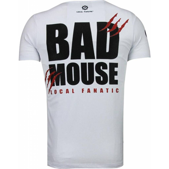 Local Fanatic Bad mouse rhinestone t-shirt 5090W large