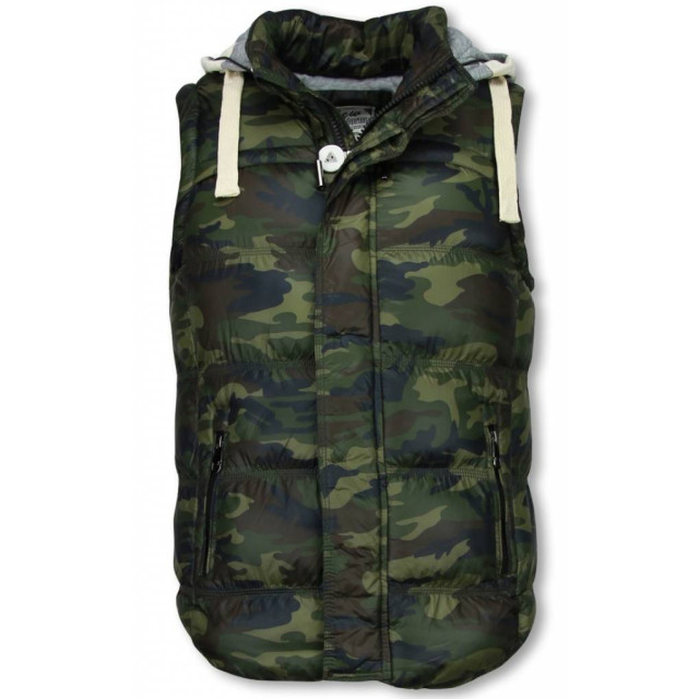 Enos Bodywarmer camouflage vest capuchon FM-2851 large