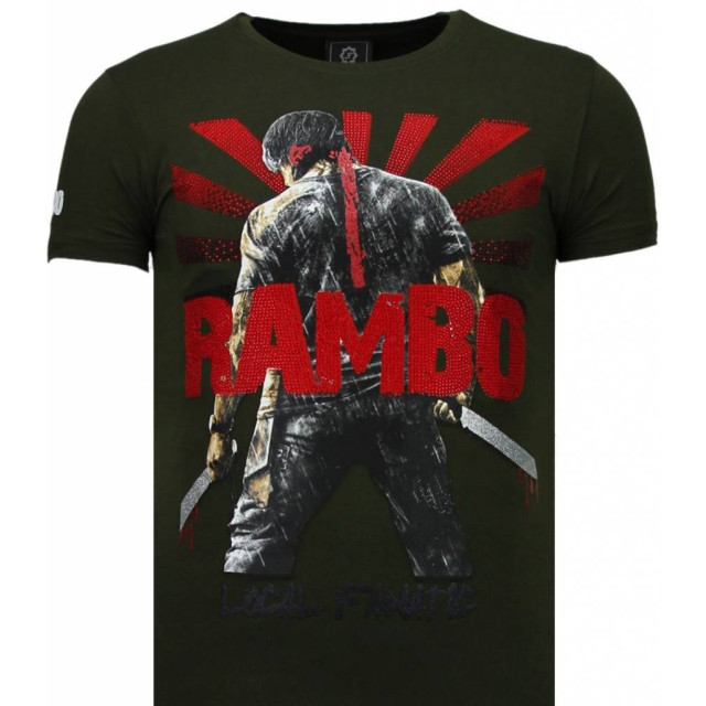 Local Fanatic Rambo shine rhinestone t-shirt 5769G large