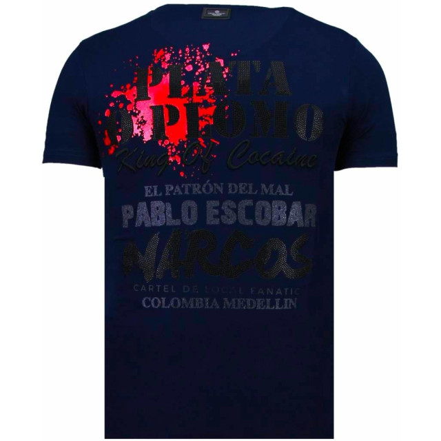 Local Fanatic Pablo escobar narcos rhinestone t-shirt 5782Z large