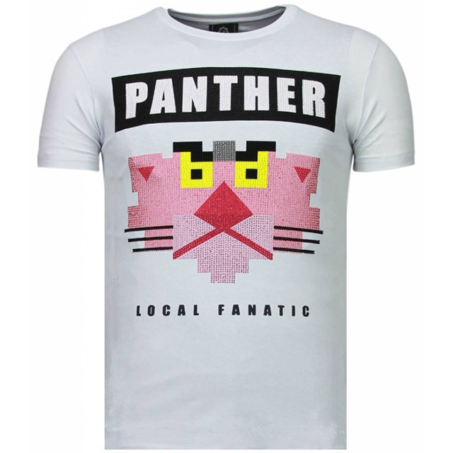 Local Fanatic Panther for a cougar rhinestone t-shirt 5780W large