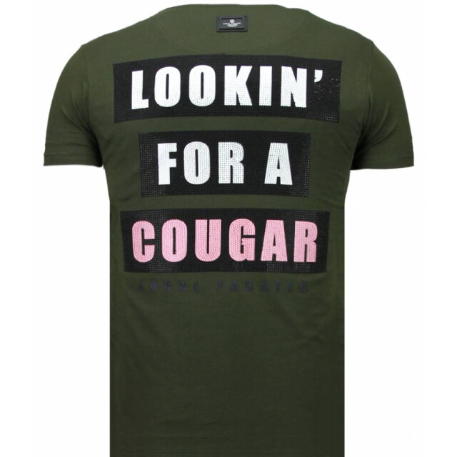 Local Fanatic Panther for a cougar rhinestone t-shirt 5780G large