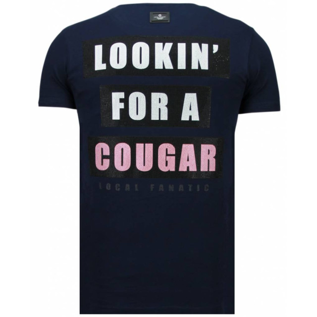 Local Fanatic Panther for a cougar rhinestone t-shirt 5780B large