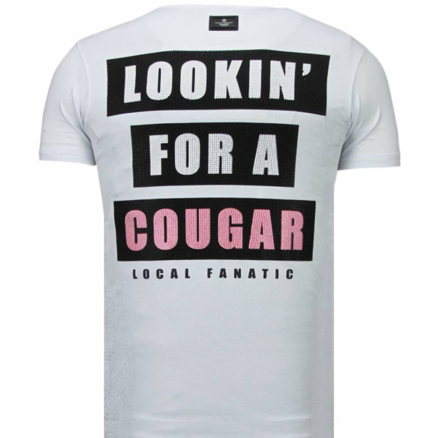 Local Fanatic Panther for a cougar rhinestone t-shirt 5780W large