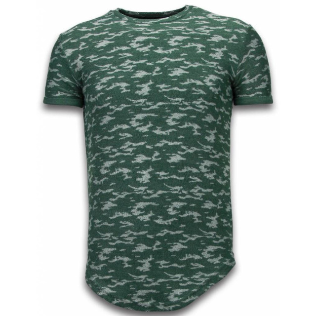 Justing Fashionable camouflage t-shirt long fit SW330G large