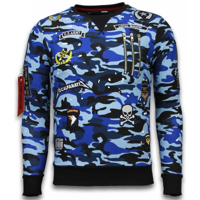 Local Fanatic Camo embroidery sweater patches LF-100B large