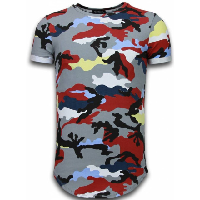 Tony Backer Known camouflage t-shirt long fit UP-T127P large