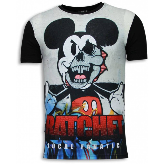 Local Fanatic Ratchet mickey digital rhinestone t-shirt 5983 large