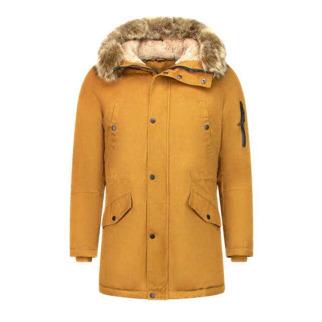 Enos Lange winterjas met faux bontkraag CA-7023GL | CA-7105GL large