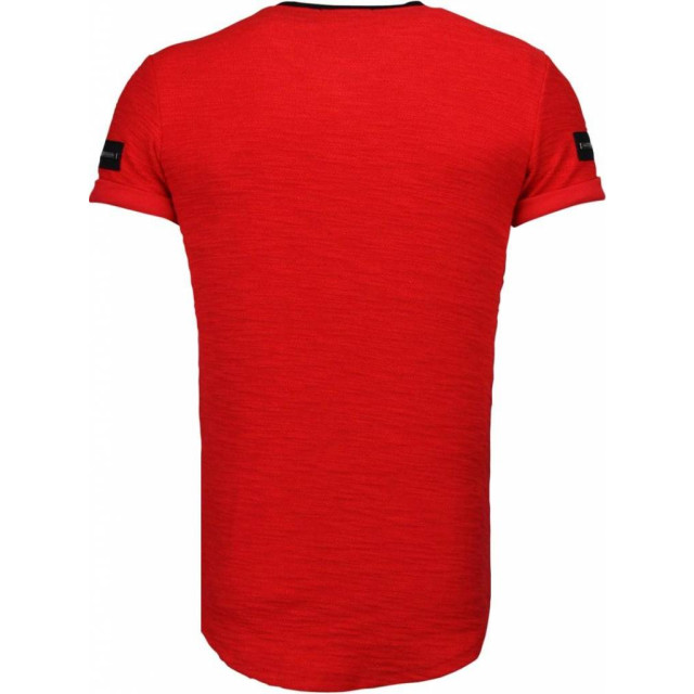 Justing Zipped chest t-shirt T09149R large