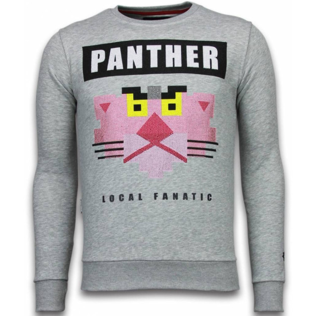 Local Fanatic Panther rhinestone sweater 5915G large