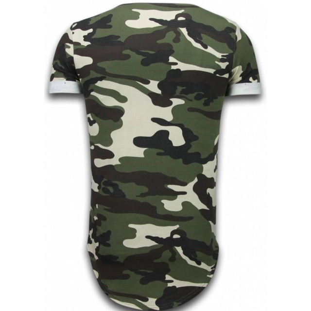 Tony Backer Known camouflage t-shirt long fit UP-T128G large