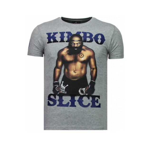 Local Fanatic Kimbo slice rhinestone t-shirt 5766G large