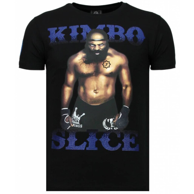 Local Fanatic Kimbo slice rhinestone t-shirt 5766Z large
