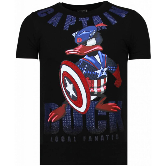 Local Fanatic Captain duck rhinestone t-shirt 6007Z large