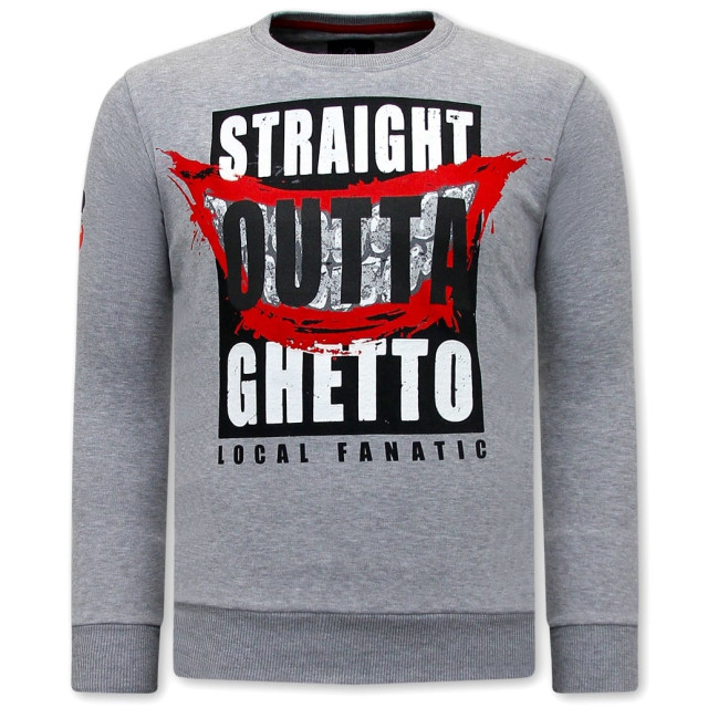 Local Fanatic Sweater straight outta ghetto 11-6426 large