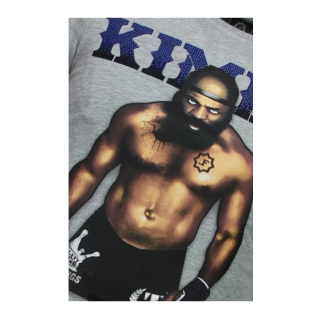 Local Fanatic Kimbo slice rhinestone t-shirt 5766G large