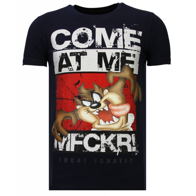 Local Fanatic Taz mania rhinestone t-shirt 13-6209N large