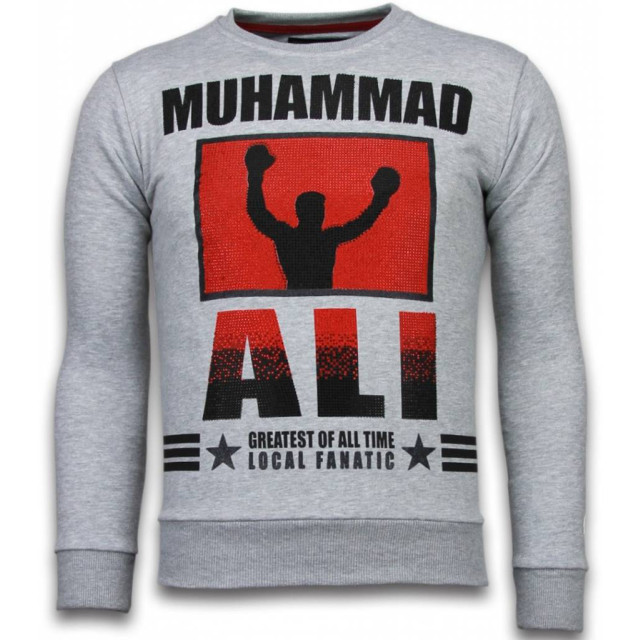 Local Fanatic Muhammad ali rhinestone sweater 6176G large