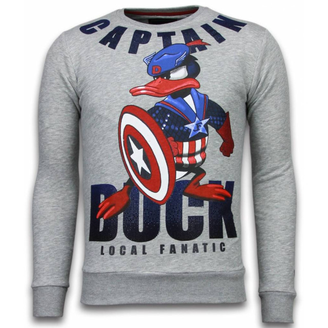 Local Fanatic Captain duck rhinestone sweater 6008G large