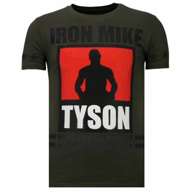 Local Fanatic Iron mike tyson rhinestone t-shirt 13-6212K large
