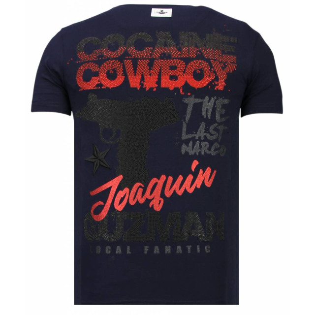 Local Fanatic Cocaine cowboy rhinestone t-shirt 13-6218N large