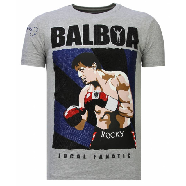 Local Fanatic Balboa rhinestone t-shirt 13-6223G large