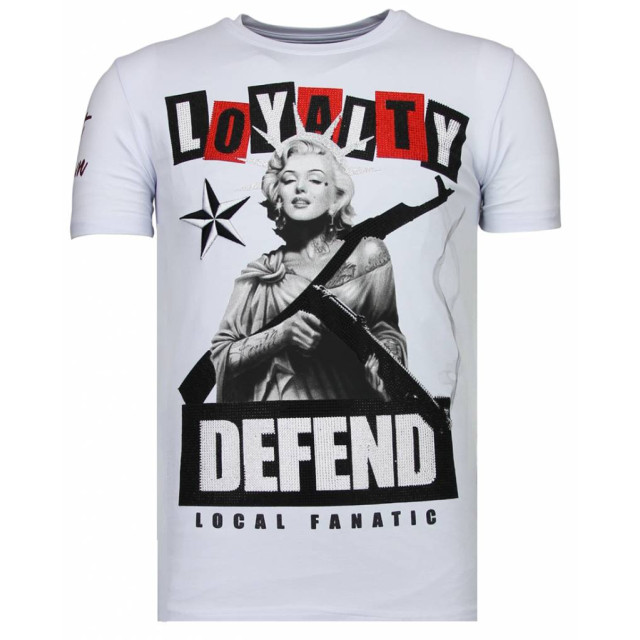 Local Fanatic Loyalty marilyn rhinestone t-shirt 13-6222W large