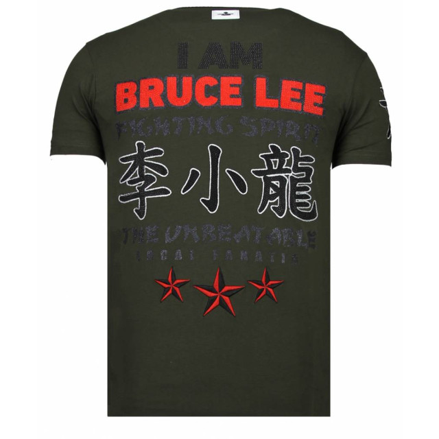 Local Fanatic Fighter bruce lee t-shirt rhinestones 13-6211K large