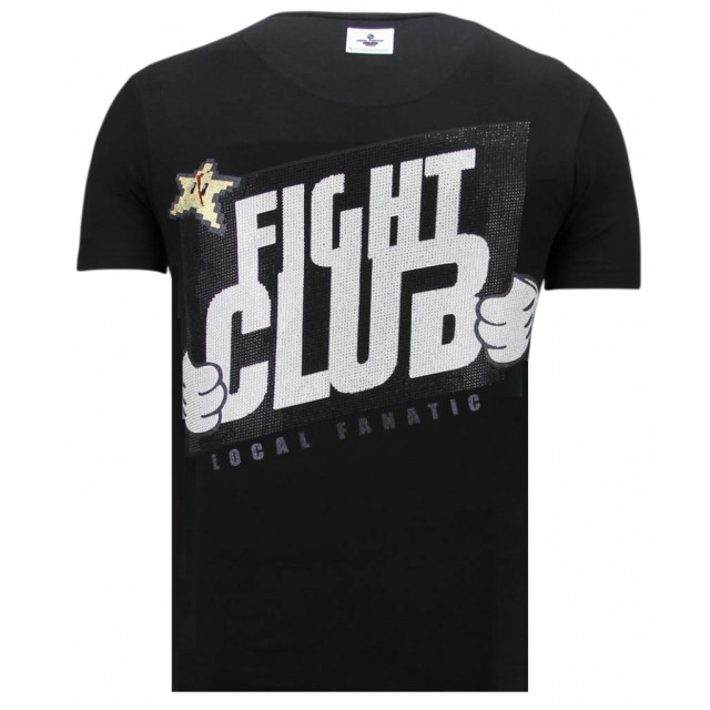 Local Fanatic Fight club mario rhinestone t-shirt 13-6219Z large