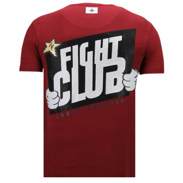 Local Fanatic Fight club mario rhinestone t-shirt 13-6219B large